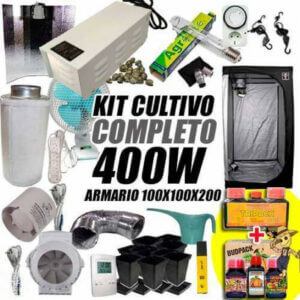 Kit de cultivo interior CULTIBOX LIGHT PLUS HPS 400W Armario 100x100x200